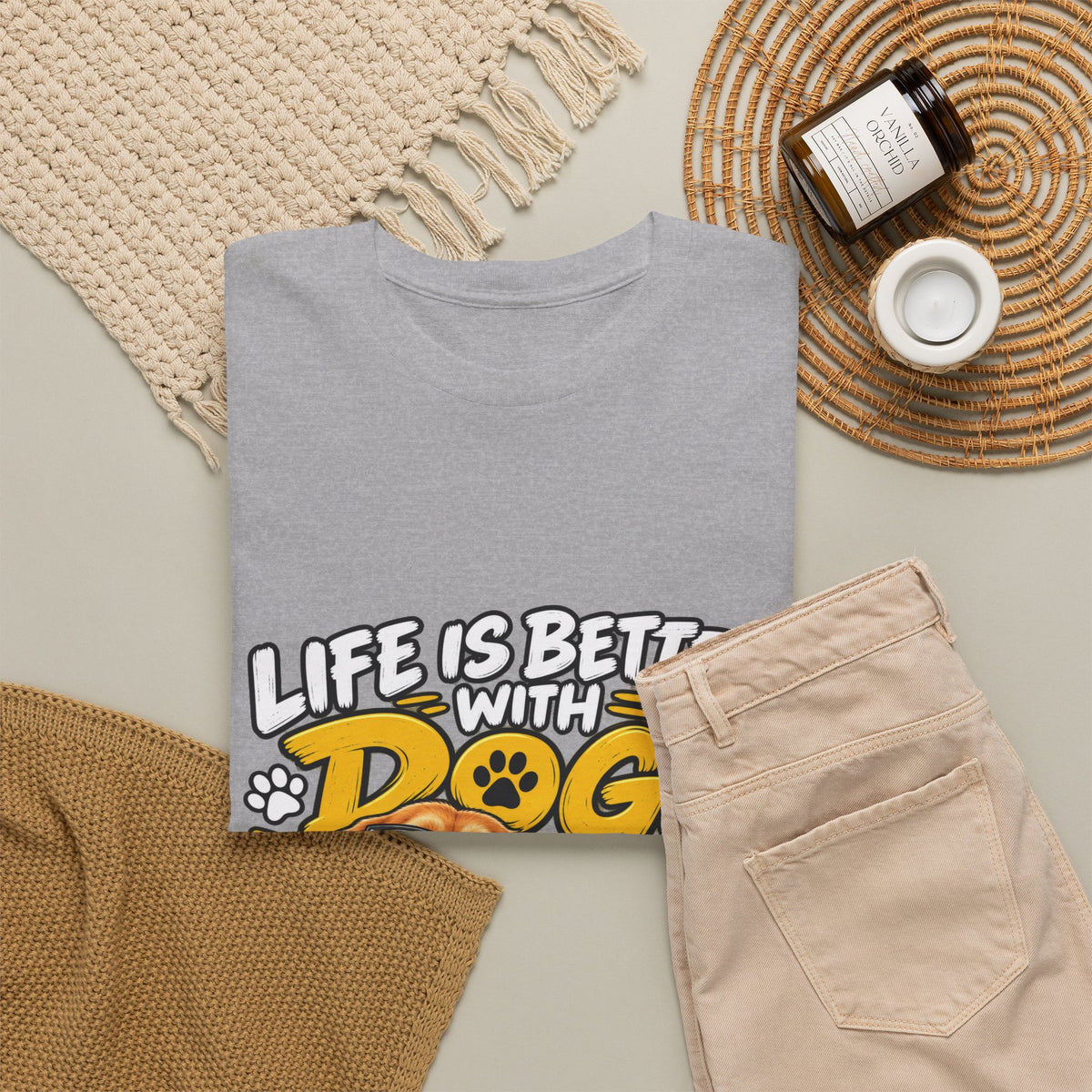 Life Is Better With Dogs Graphic Tee — Funny Dog Lover T-Shirt