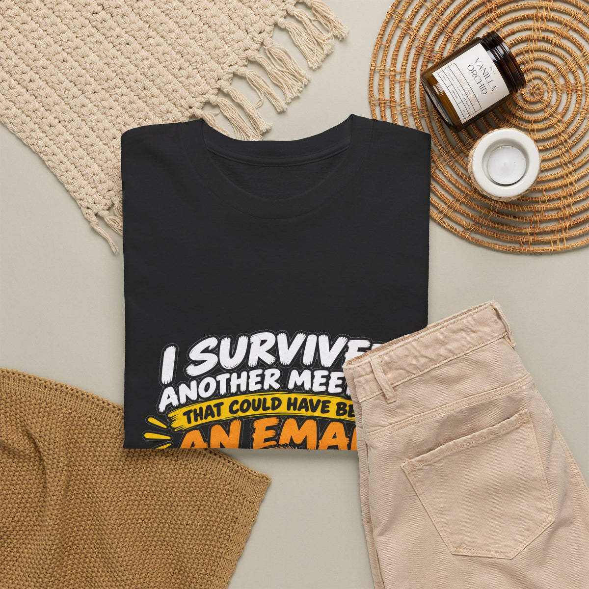 I Survived Another Meeting That Could Have Been An Email T-Shirt — Funny Office Sloth Tee for Remote Workers & Coworkers