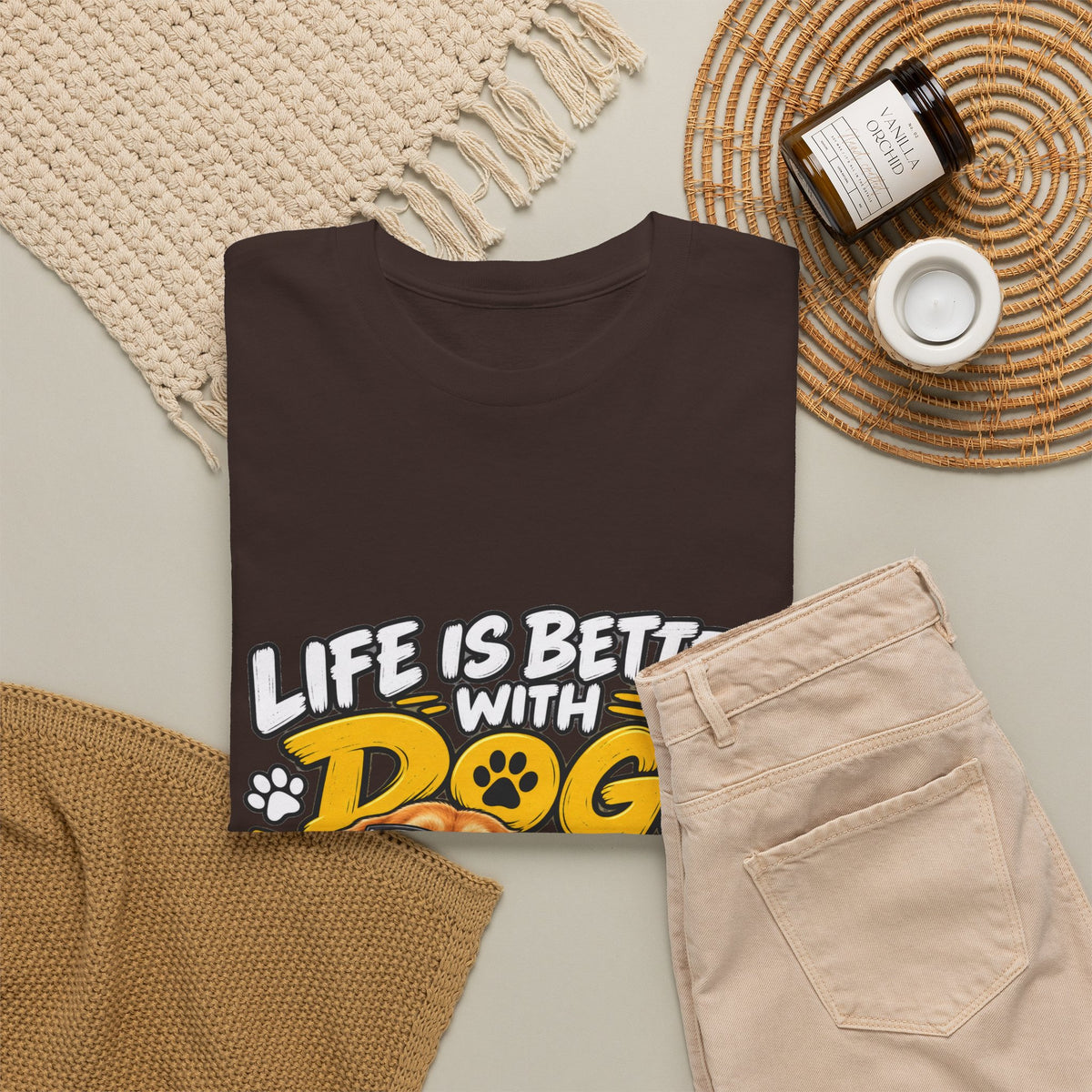 Life Is Better With Dogs Graphic Tee — Funny Dog Lover T-Shirt