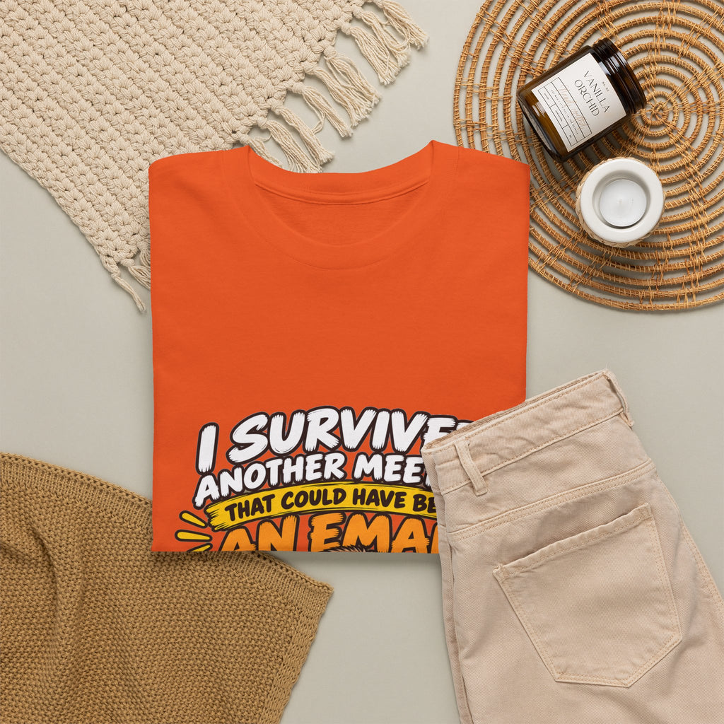 I Survived Another Meeting That Could Have Been An Email T-Shirt — Funny Office Sloth Tee for Remote Workers & Coworkers