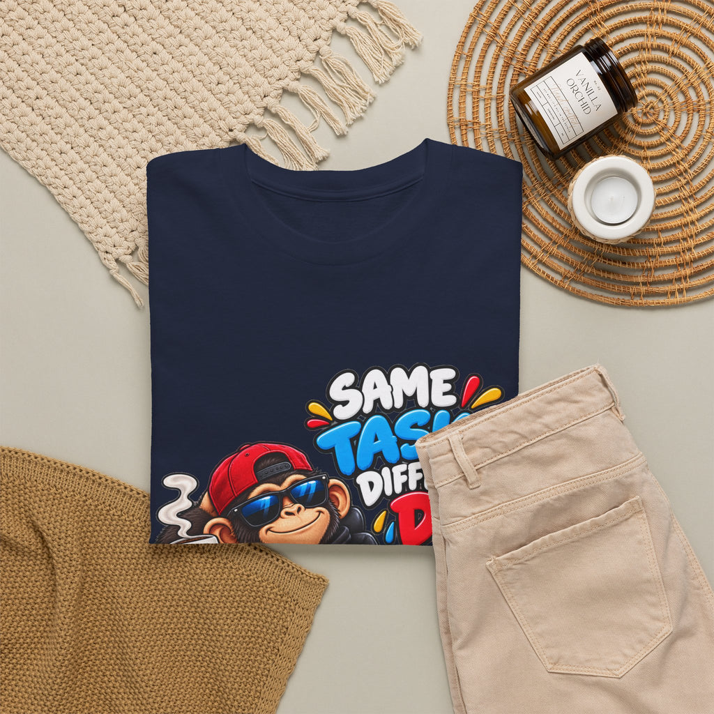 T-Shirt - "Same Tasks Different Day" Relaxed Sloth Workday Graphic Tee