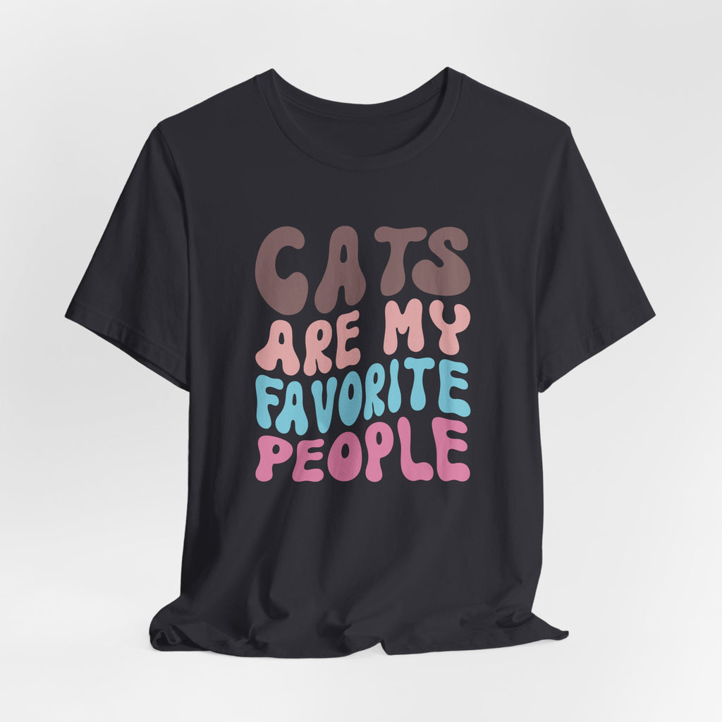 Charming Feline Typography Unisex Tee