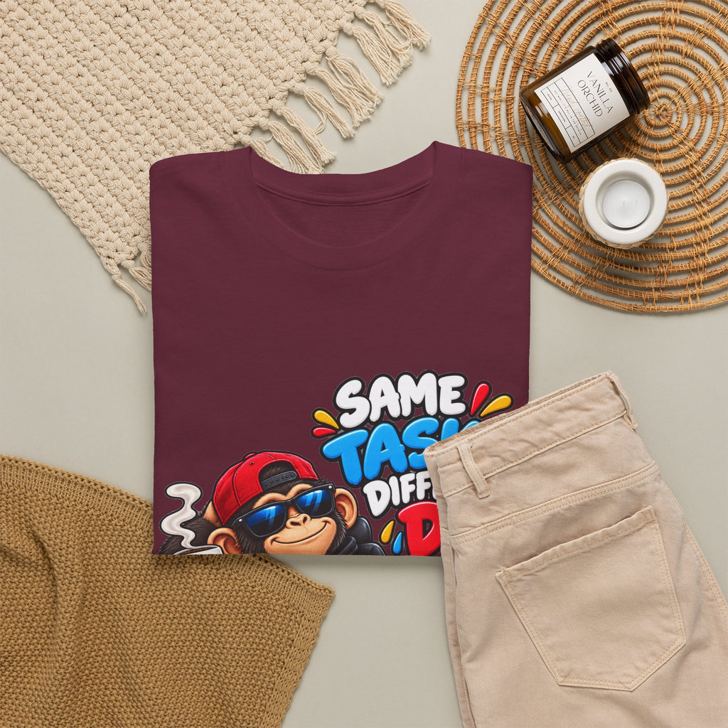 T-Shirt - "Same Tasks Different Day" Relaxed Sloth Workday Graphic Tee