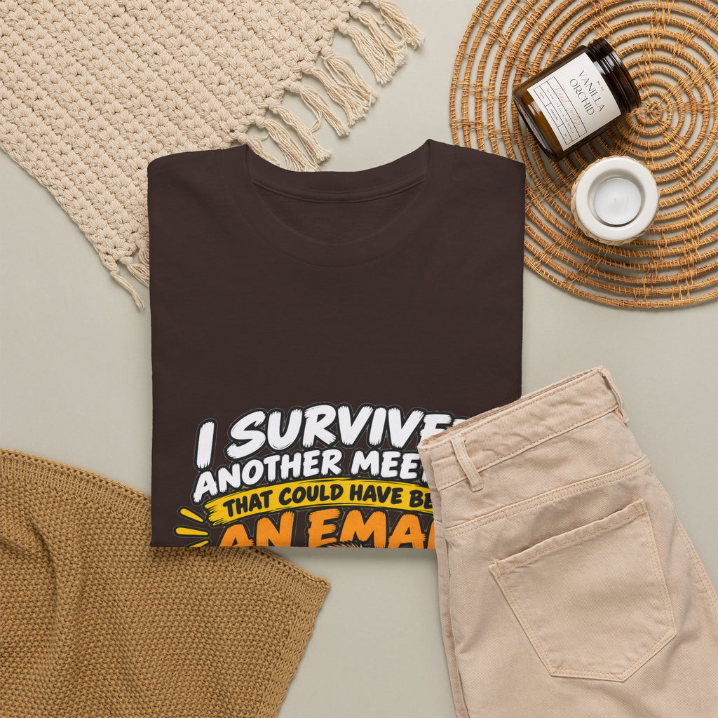 I Survived Another Meeting That Could Have Been An Email T-Shirt — Funny Office Sloth Tee for Remote Workers & Coworkers