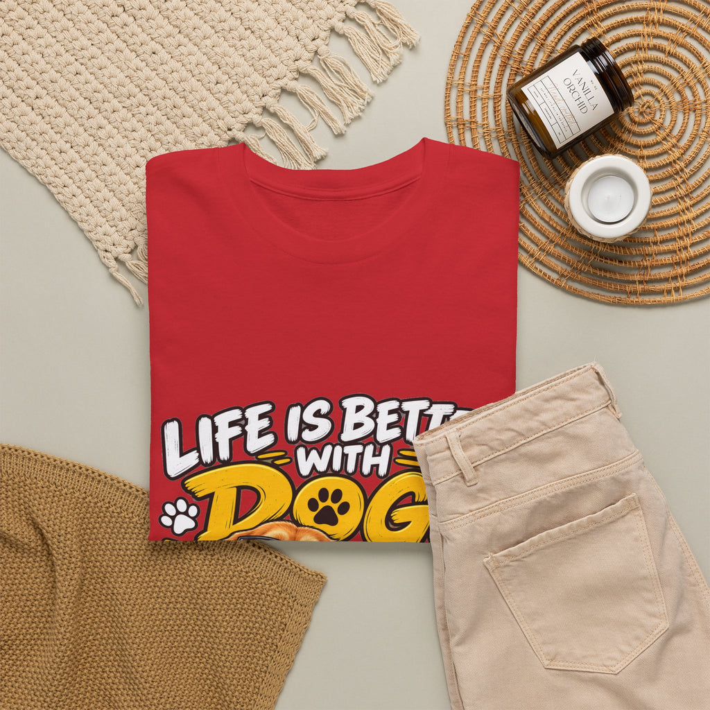 Life Is Better With Dogs Graphic Tee — Funny Dog Lover T-Shirt