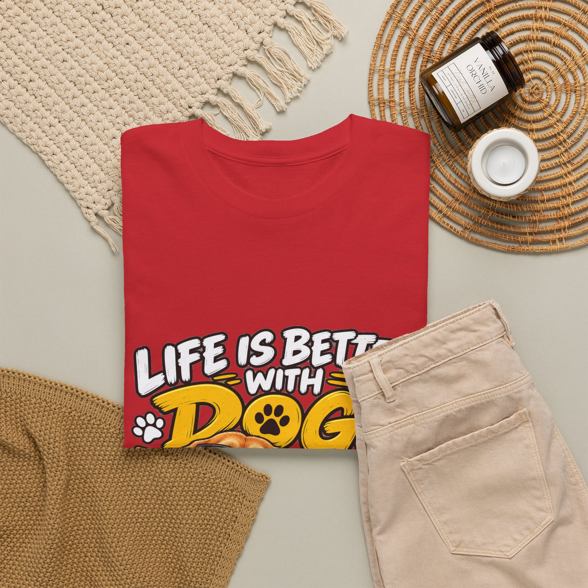 Life Is Better With Dogs Graphic Tee — Funny Dog Lover T-Shirt