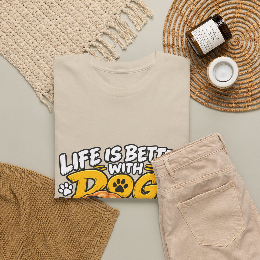 Life Is Better With Dogs Graphic Tee — Funny Dog Lover T-Shirt