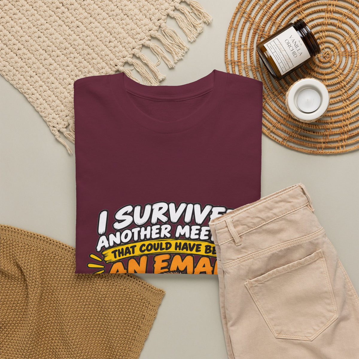 I Survived Another Meeting That Could Have Been An Email T-Shirt — Funny Office Sloth Tee for Remote Workers & Coworkers