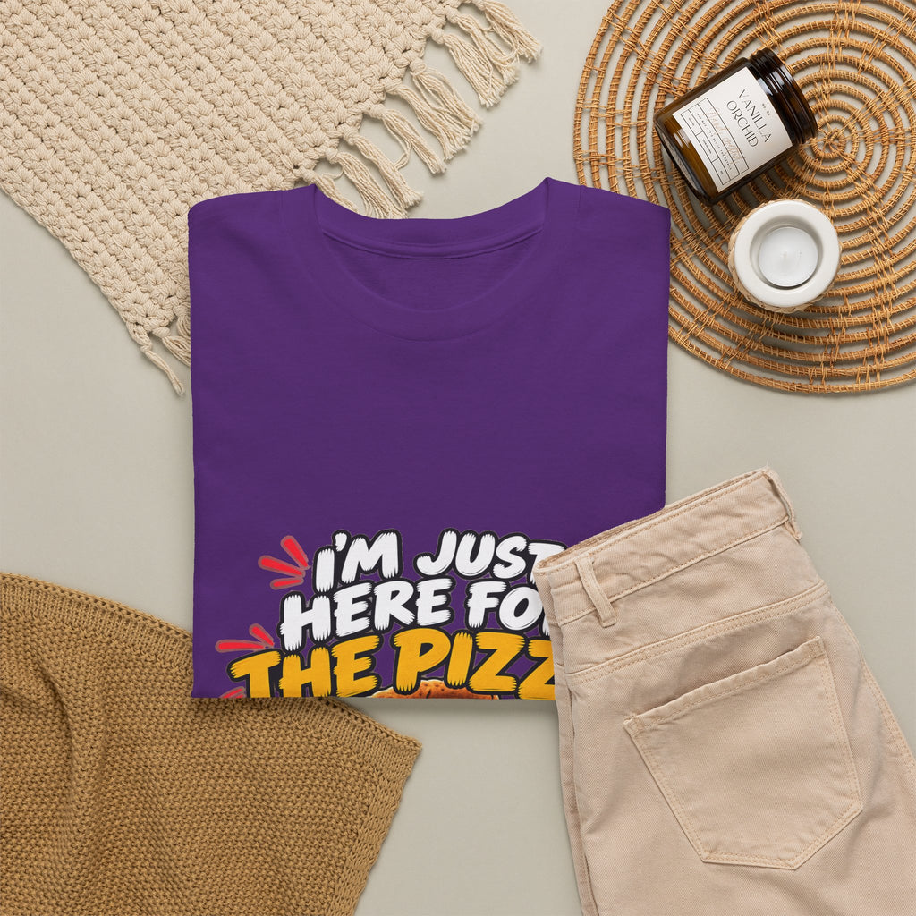 Pizza Lover Tee — “I’m Just Here For The Pizza” Graphic T-Shirt