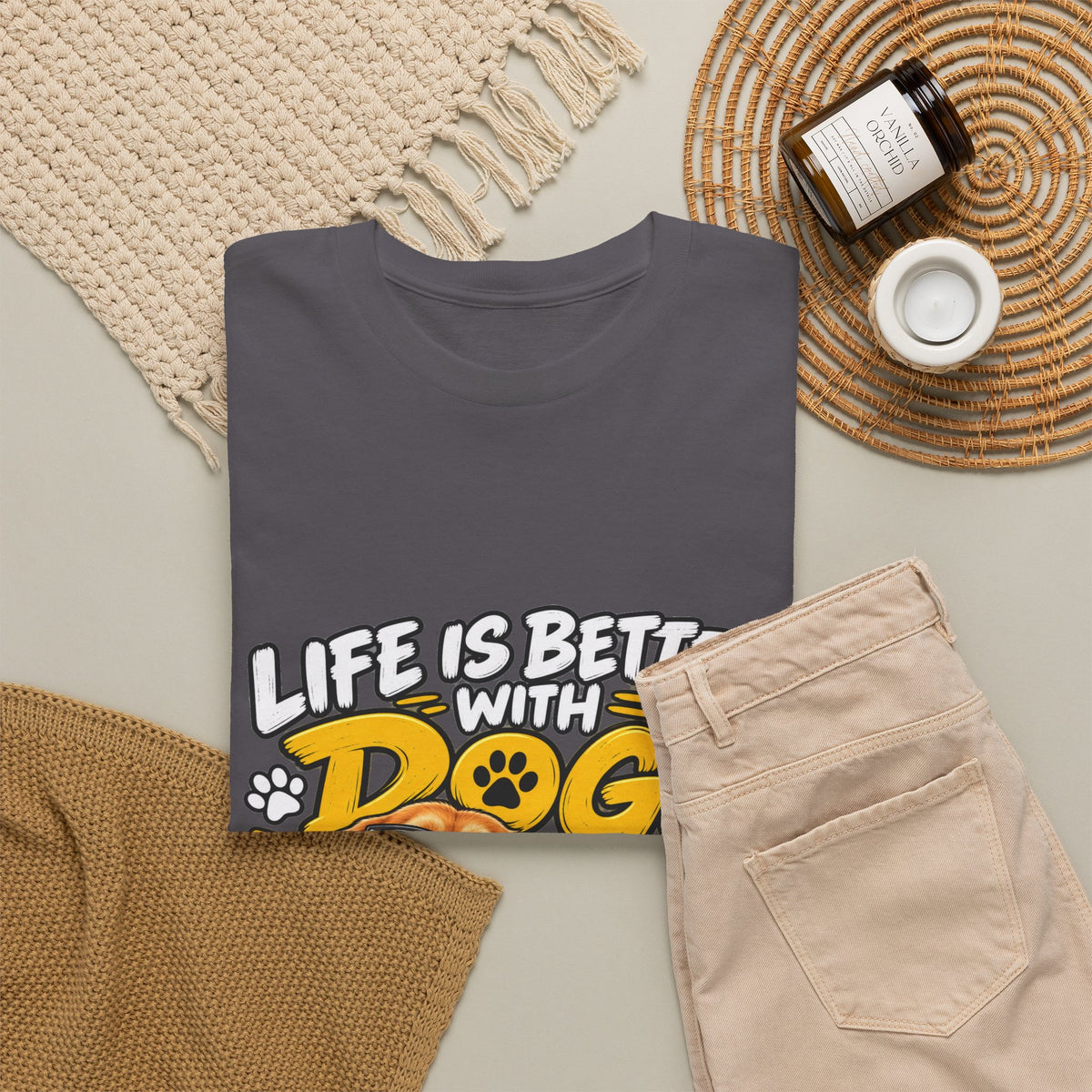 Life Is Better With Dogs Graphic Tee — Funny Dog Lover T-Shirt