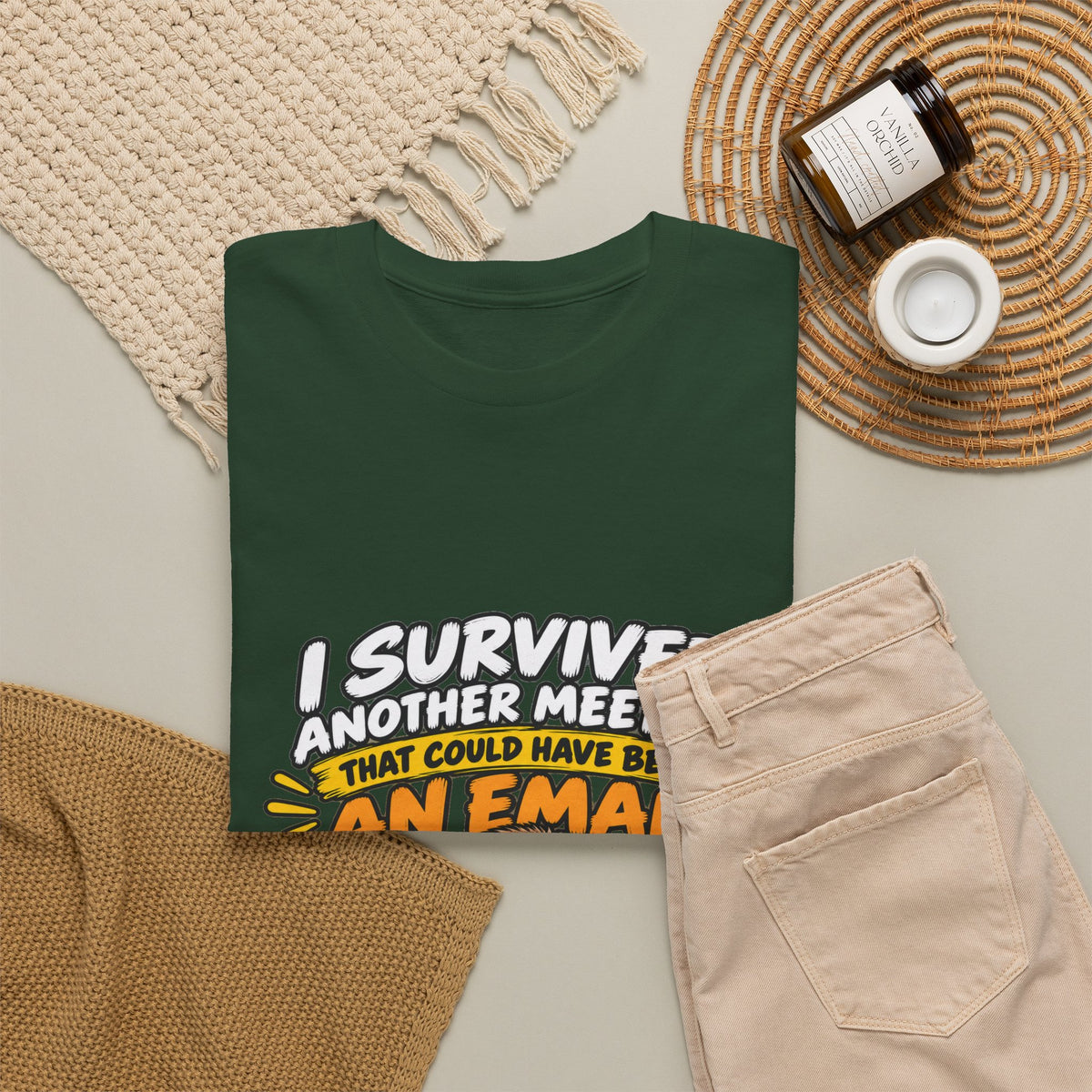 I Survived Another Meeting That Could Have Been An Email T-Shirt — Funny Office Sloth Tee for Remote Workers & Coworkers