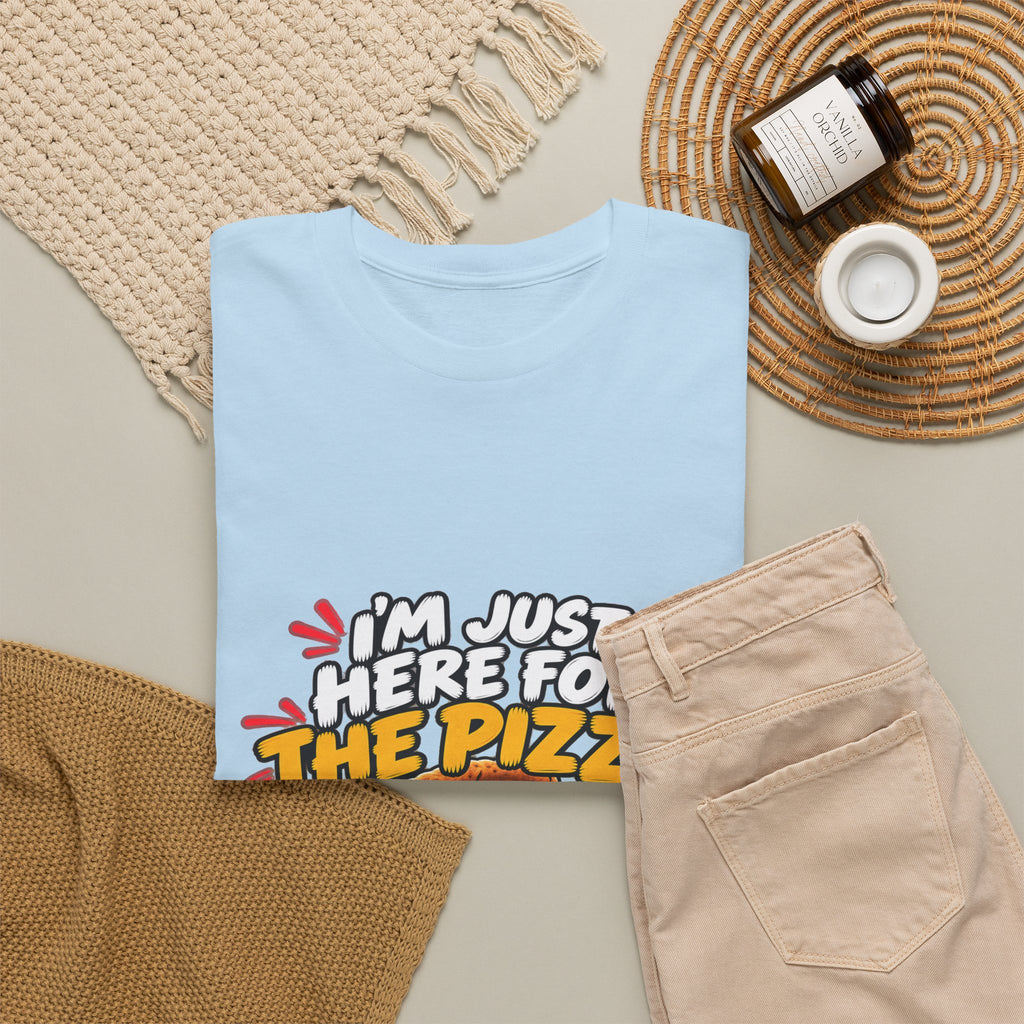 Pizza Lover Tee — “I’m Just Here For The Pizza” Graphic T-Shirt