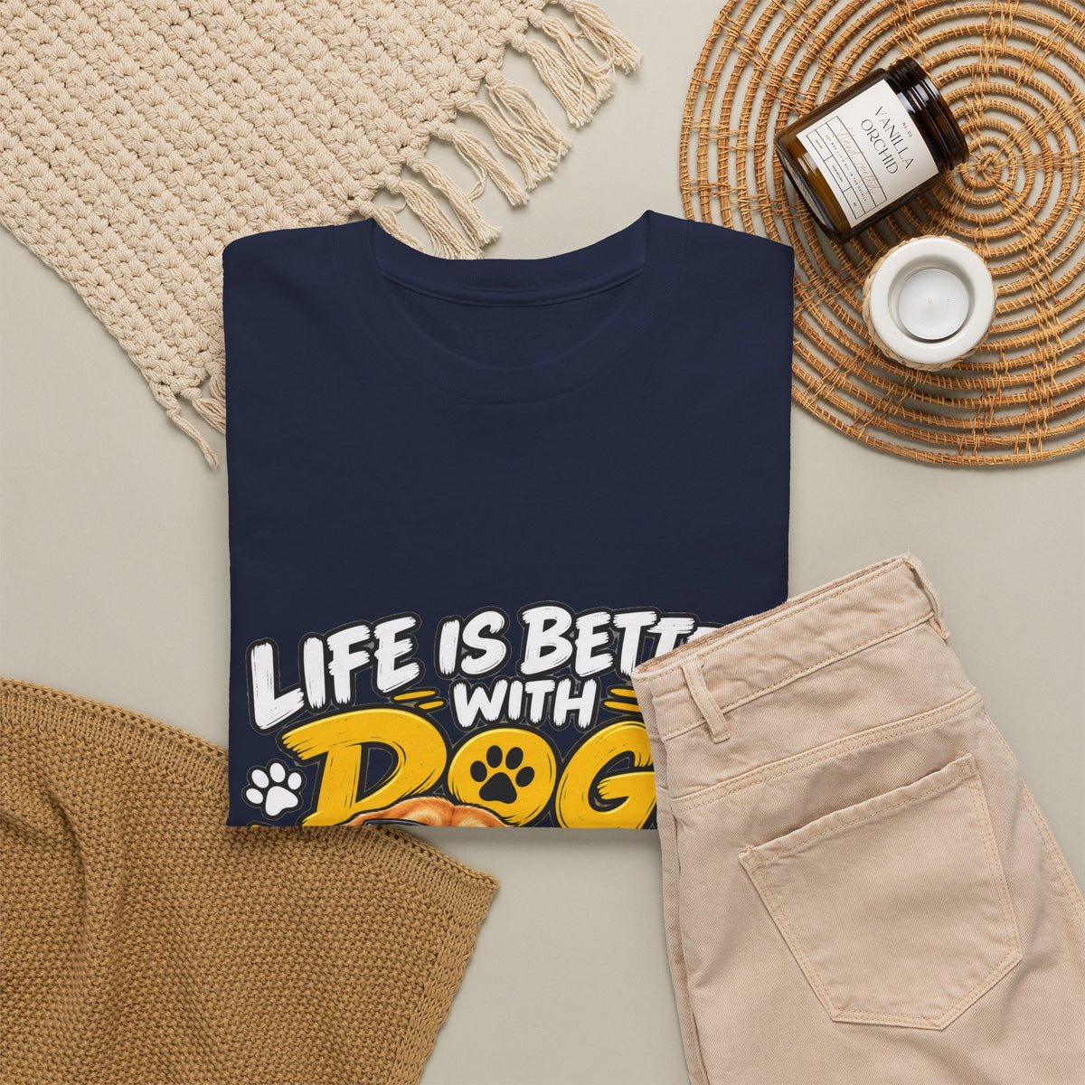 Life Is Better With Dogs Graphic Tee — Funny Dog Lover T-Shirt
