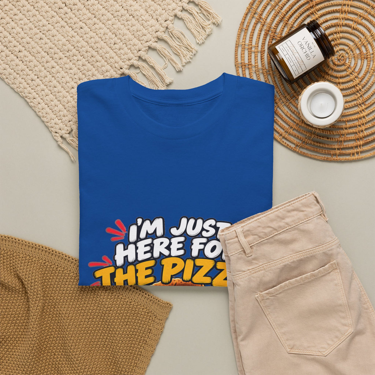 Pizza Lover Tee — “I’m Just Here For The Pizza” Graphic T-Shirt