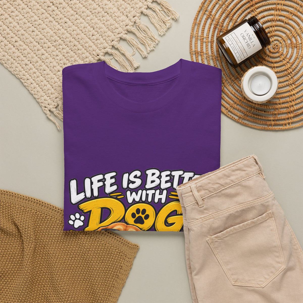 Life Is Better With Dogs Graphic Tee — Funny Dog Lover T-Shirt