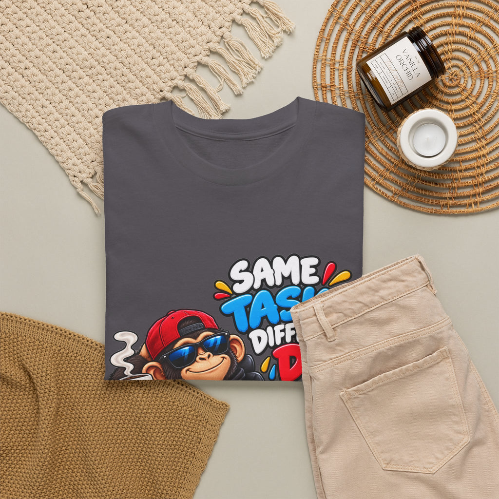 T-Shirt - "Same Tasks Different Day" Relaxed Sloth Workday Graphic Tee