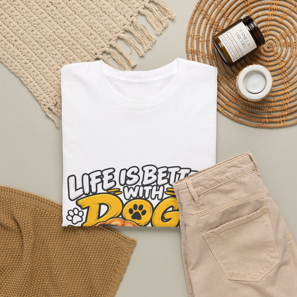 Life Is Better With Dogs Graphic Tee — Funny Dog Lover T-Shirt