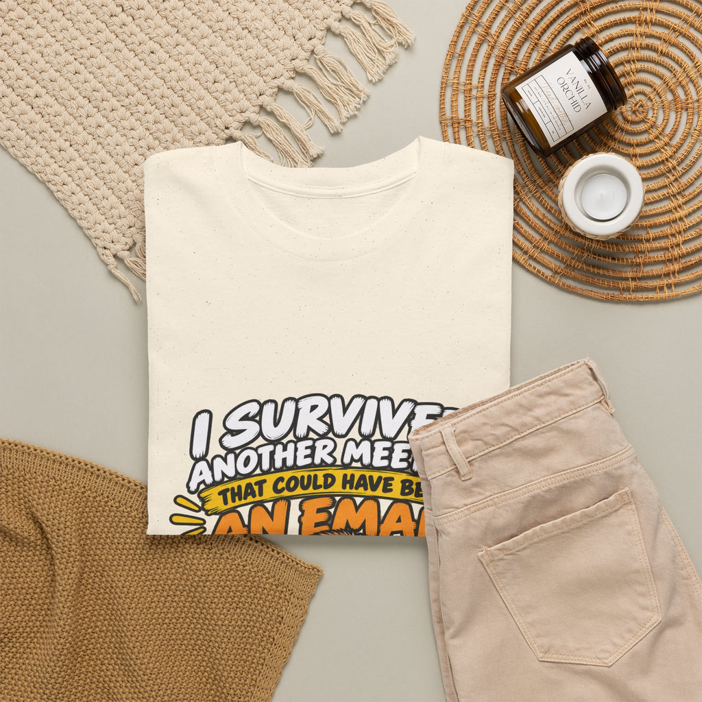 I Survived Another Meeting That Could Have Been An Email T-Shirt — Funny Office Sloth Tee for Remote Workers & Coworkers