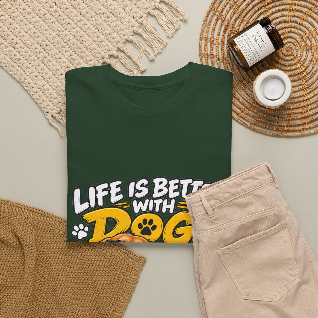 Life Is Better With Dogs Graphic Tee — Funny Dog Lover T-Shirt