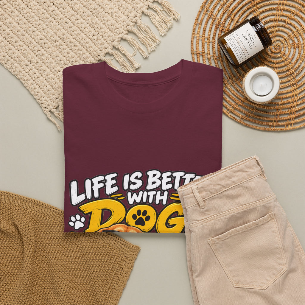 Life Is Better With Dogs Graphic Tee — Funny Dog Lover T-Shirt