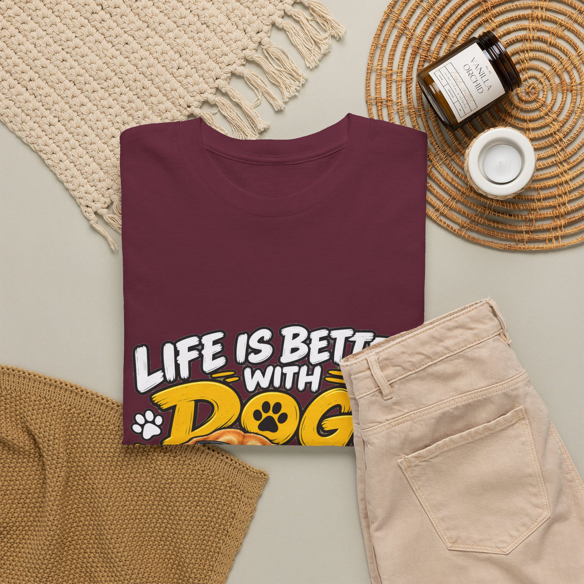 Life Is Better With Dogs Graphic Tee — Funny Dog Lover T-Shirt