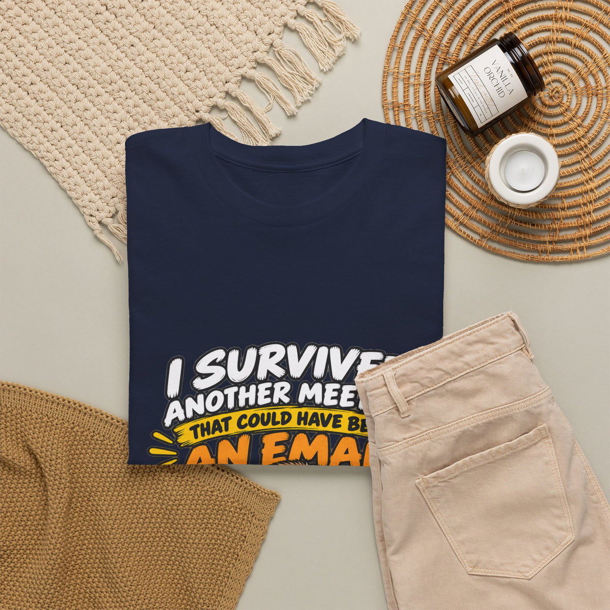 I Survived Another Meeting That Could Have Been An Email T-Shirt — Funny Office Sloth Tee for Remote Workers & Coworkers