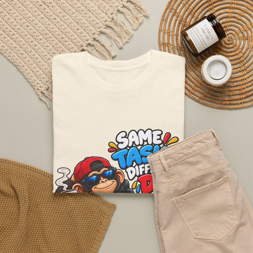 T-Shirt - "Same Tasks Different Day" Relaxed Sloth Workday Graphic Tee