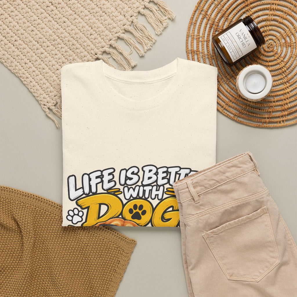 Life Is Better With Dogs Graphic Tee — Funny Dog Lover T-Shirt