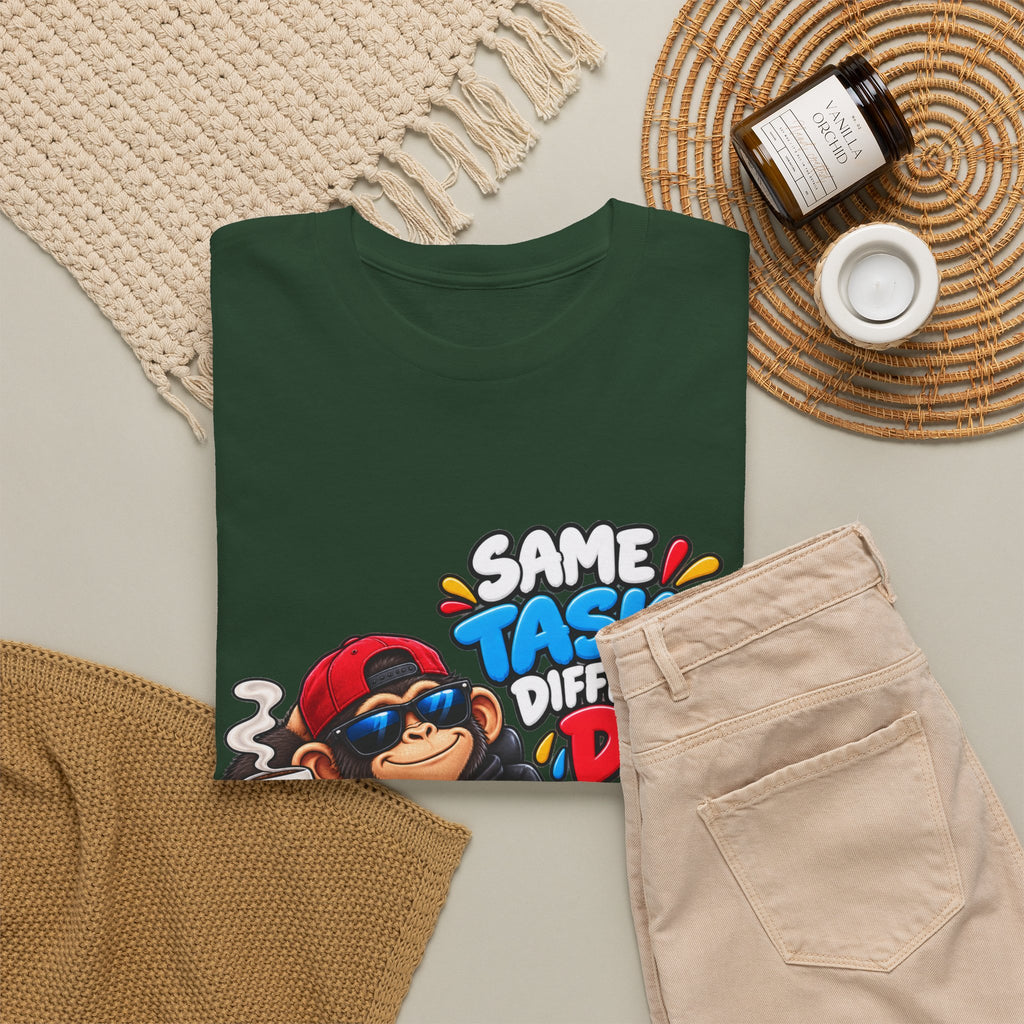 T-Shirt - "Same Tasks Different Day" Relaxed Sloth Workday Graphic Tee