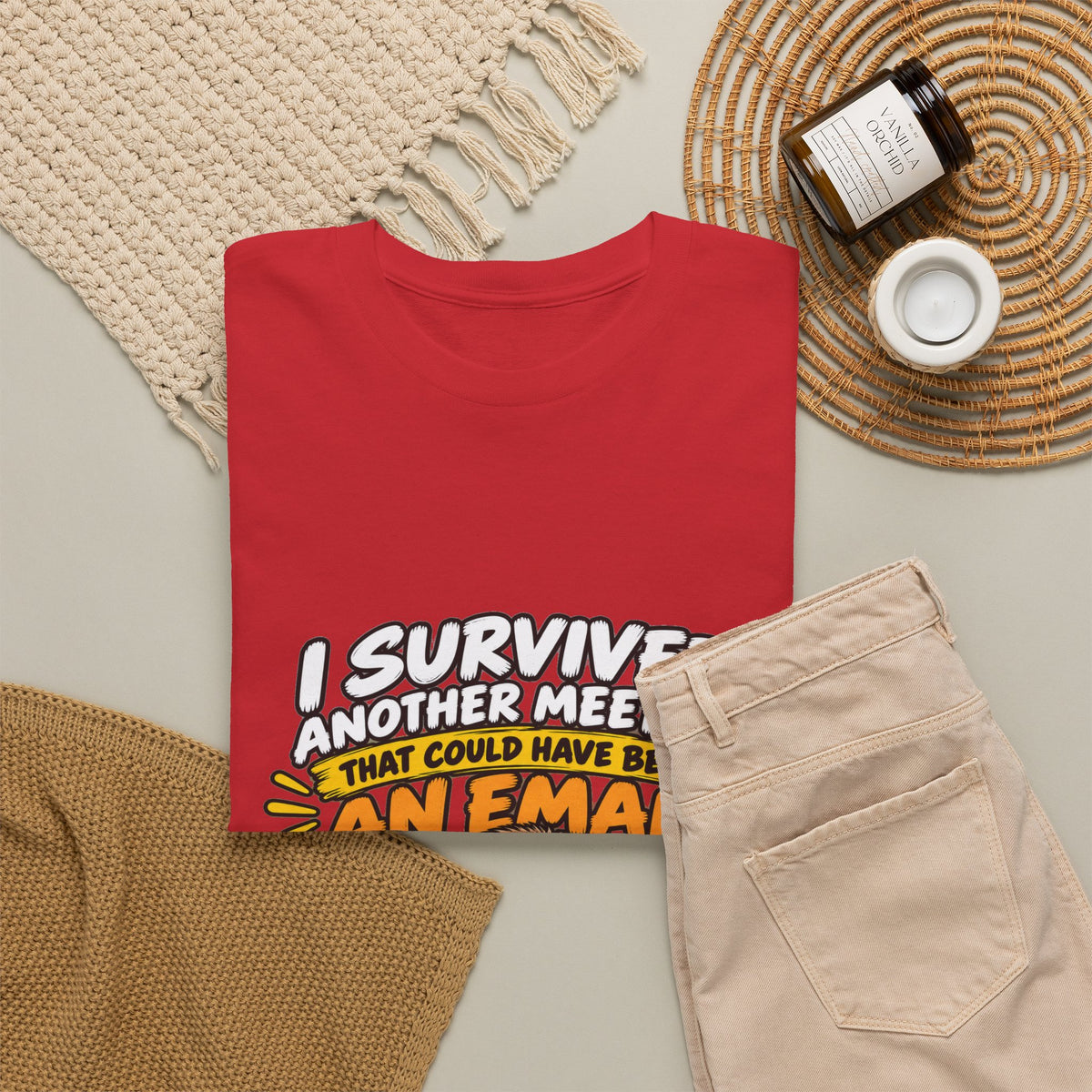 I Survived Another Meeting That Could Have Been An Email T-Shirt — Funny Office Sloth Tee for Remote Workers & Coworkers