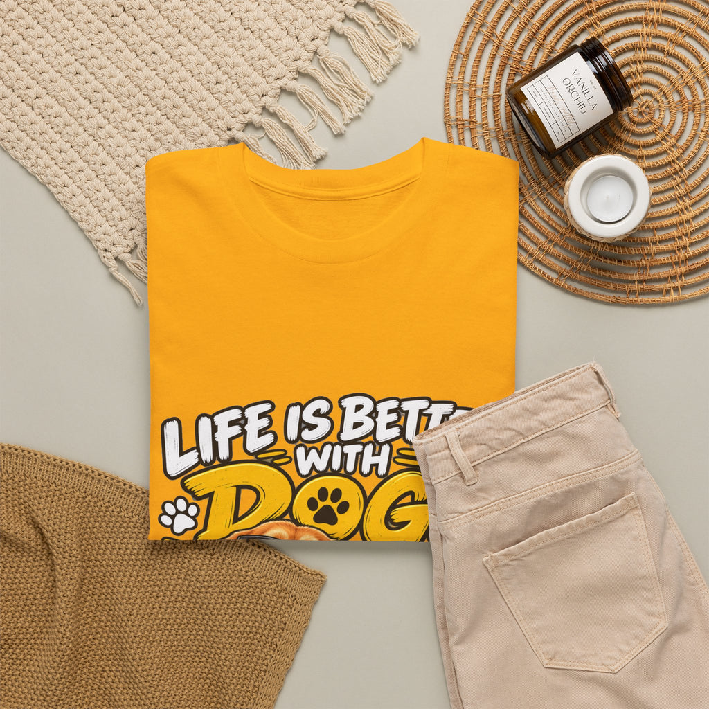 Life Is Better With Dogs Graphic Tee — Funny Dog Lover T-Shirt