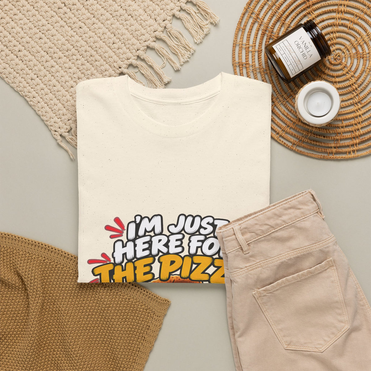 Pizza Lover Tee — “I’m Just Here For The Pizza” Graphic T-Shirt