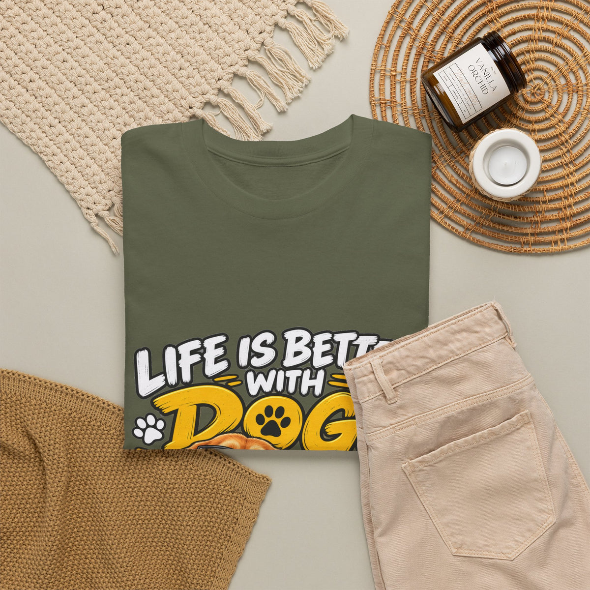 Life Is Better With Dogs Graphic Tee — Funny Dog Lover T-Shirt