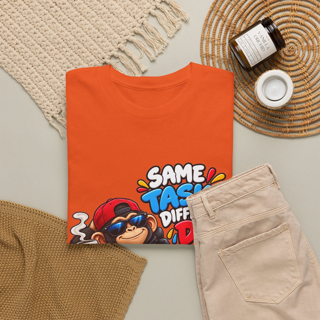 T-Shirt - "Same Tasks Different Day" Relaxed Sloth Workday Graphic Tee