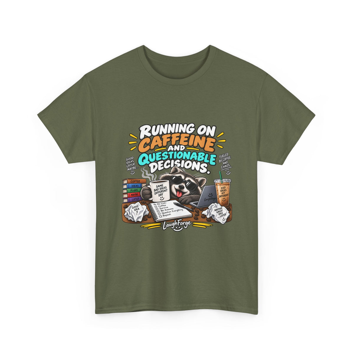 Caffeine & Questionable Decisions T-Shirt