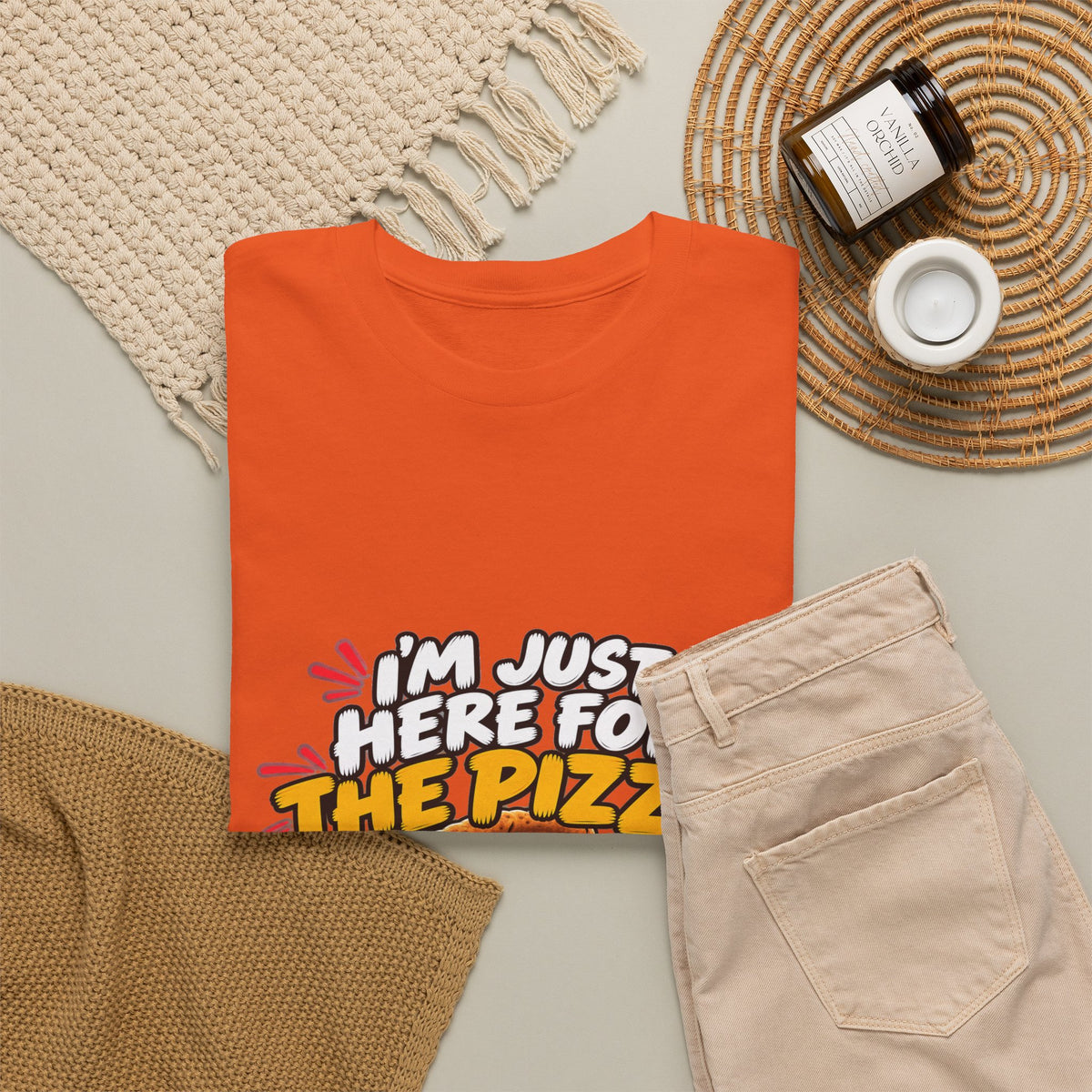 Pizza Lover Tee — “I’m Just Here For The Pizza” Graphic T-Shirt