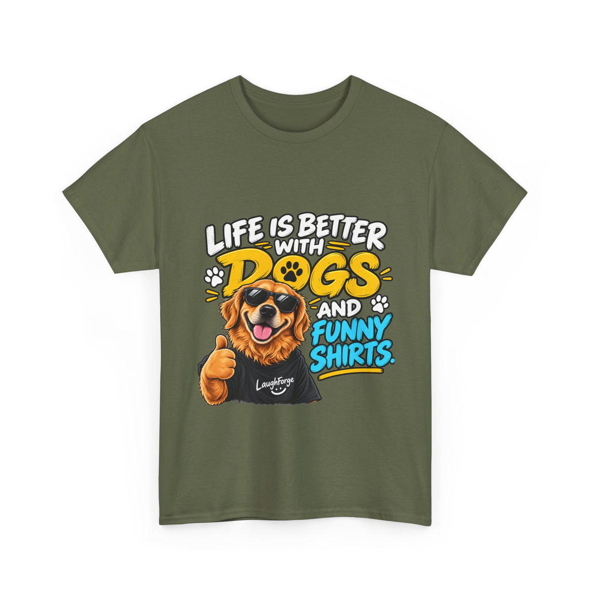 Life Is Better With Dogs Graphic Tee — Funny Dog Lover T-Shirt